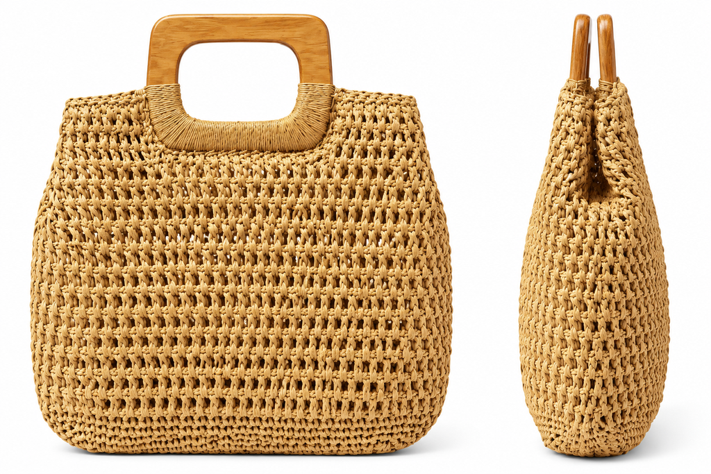 Bolso Grande Bambu y Mar