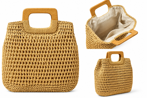 Bolso Grande Bambu y Mar